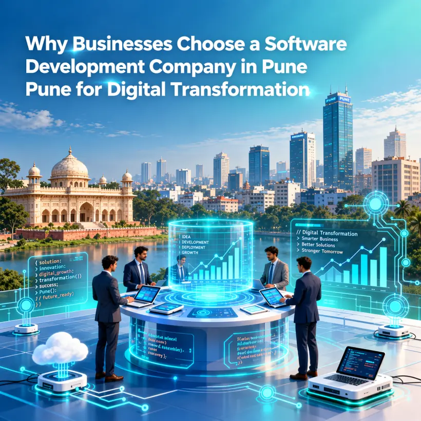 Software development team in Pune working on digital transformation project - Sprintofy